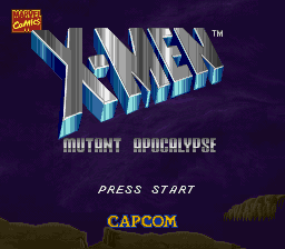 X-Men - Mutant Apocalypse Title Screen
